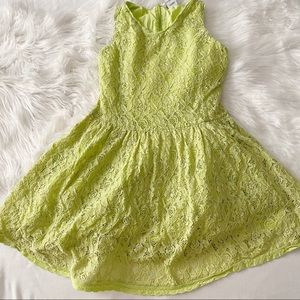 Lime Green • Lace Dress